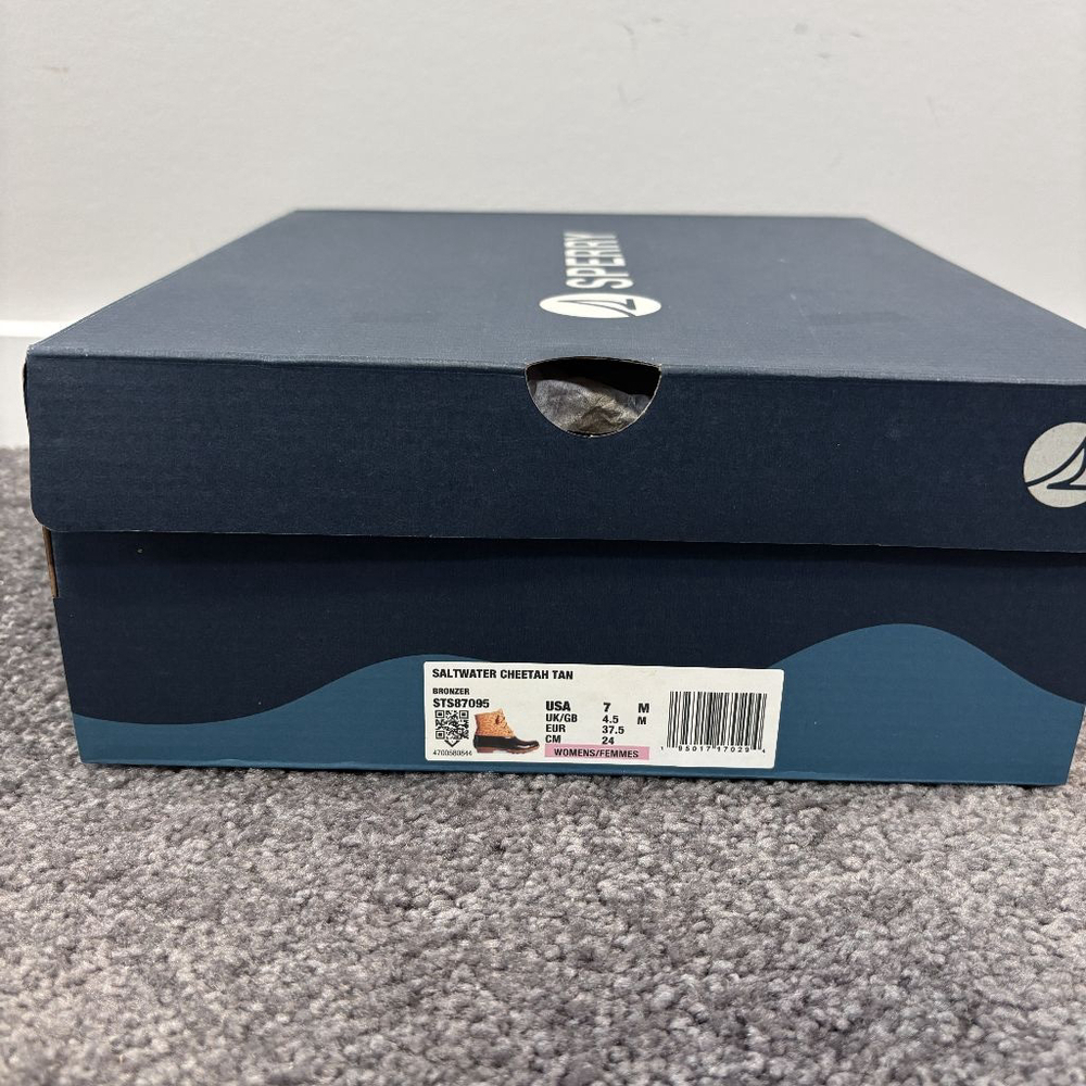 Sperry Women's 7M Beige Saltwater Waterproof Duck Boots NIB - Picture 5 of 13